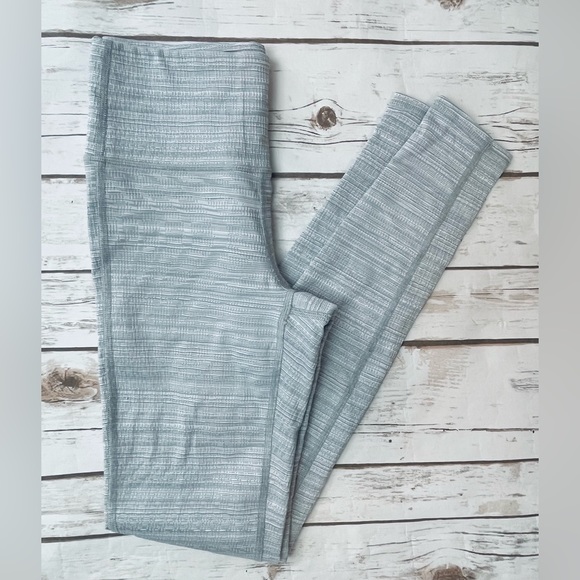 Athleta Jacquard Chaturanga Leggings White Grey Size XS - Picture 2 of 7